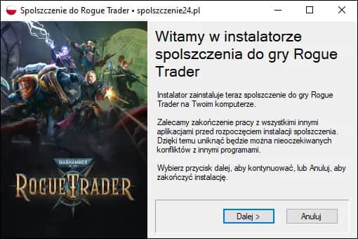 Brak oficjalnego spolszczenia Warhammer 40k Rogue Trader – jak pomóc?