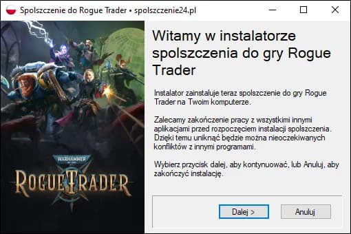 Brak oficjalnego spolszczenia Warhammer 40k Rogue Trader – jak pomóc?